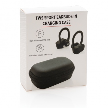 Logotrade advertising product picture of: TWS sport earbuds in charging case