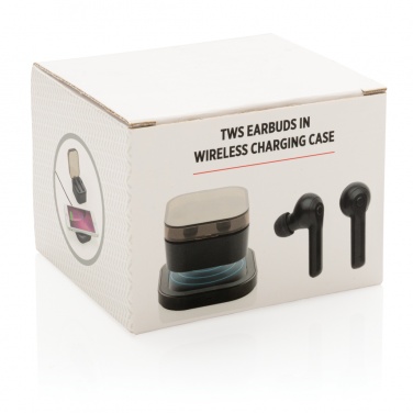 Logotrade corporate gift picture of: TWS earbuds in wireless charging case