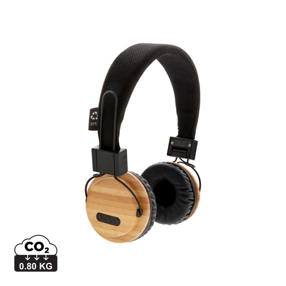 Logotrade corporate gifts photo of: Bamboo wireless headphone