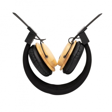 Logotrade promotional item picture of: Bamboo wireless headphone