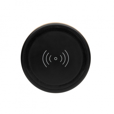 Logo trade promotional gift photo of: Bamboo wireless charger speaker