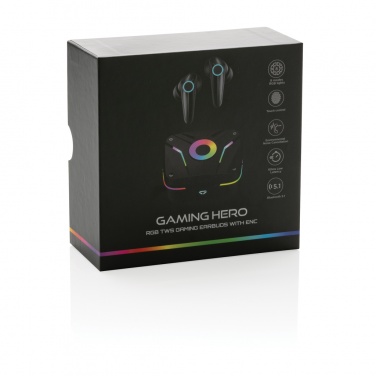 Logo trade business gift photo of: RGB gaming earbuds with ENC