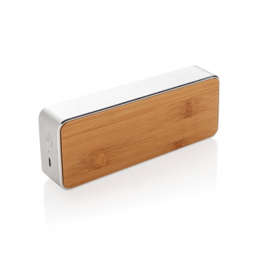 Logo trade promotional item photo of: Nevada Bamboo 3W wireless speaker