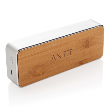 Logo trade promotional giveaways image of: Nevada Bamboo 3W wireless speaker