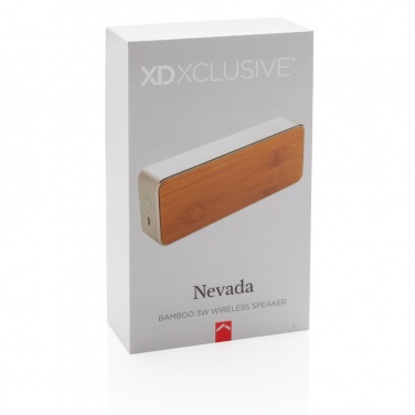 Logotrade promotional gift picture of: Nevada Bamboo 3W wireless speaker