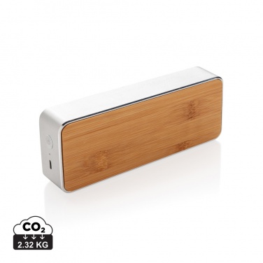 Logo trade promotional gifts image of: Nevada Bamboo 3W wireless speaker