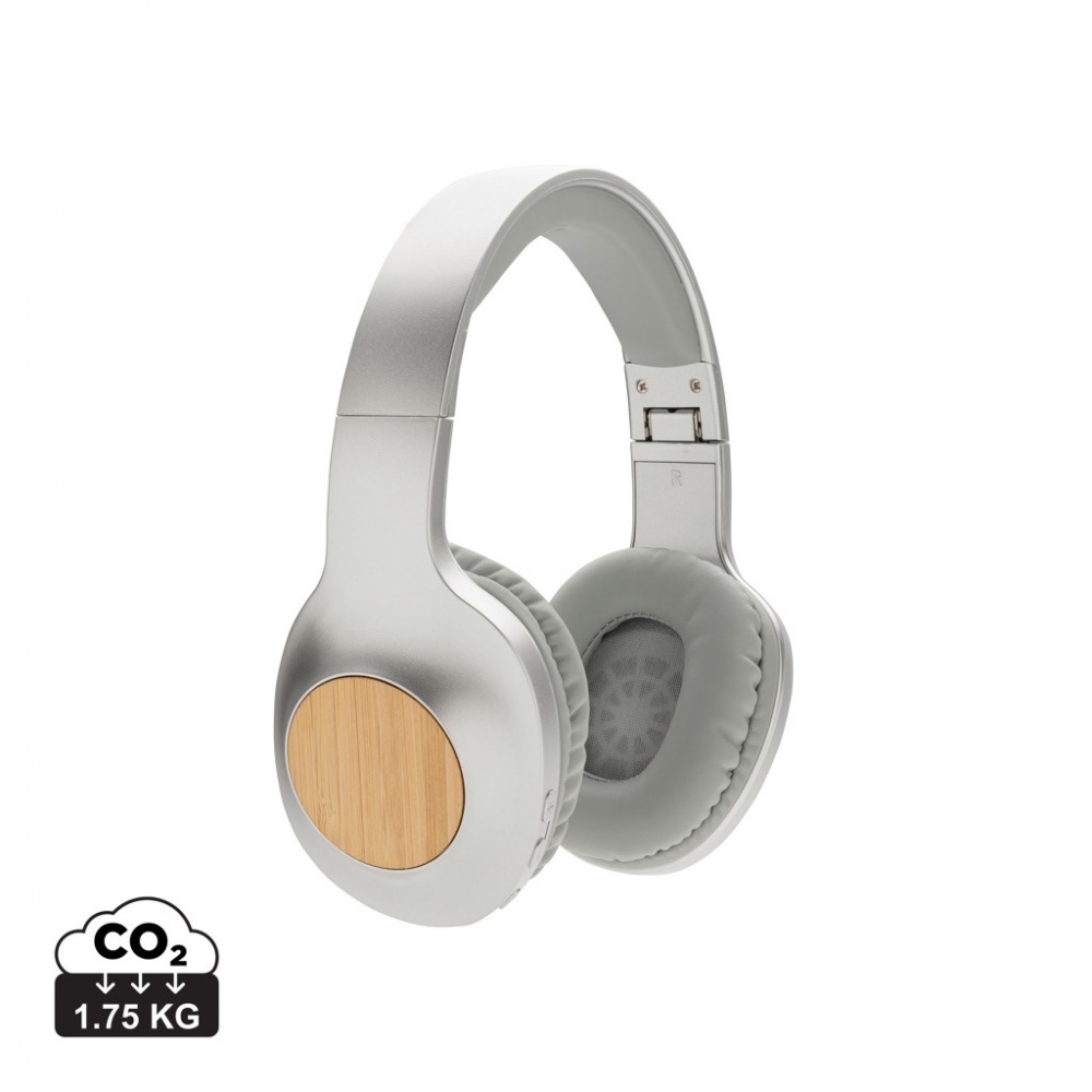 Logotrade promotional giveaways photo of: Dakota Bamboo wireless headphone