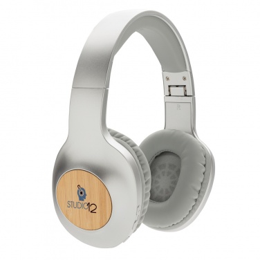 Logo trade advertising products picture of: Dakota Bamboo wireless headphone