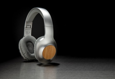 Logo trade promotional products picture of: Dakota Bamboo wireless headphone