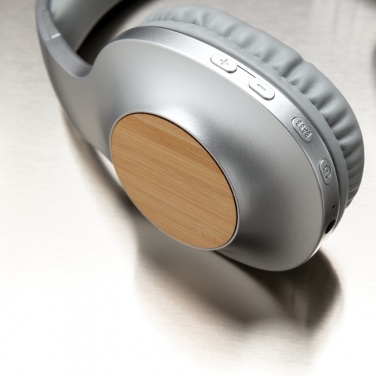 Logotrade promotional giveaways photo of: Dakota Bamboo wireless headphone