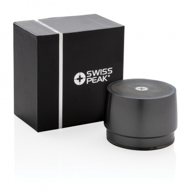 Logo trade promotional item photo of: Swiss peak 5W wireless bass speaker