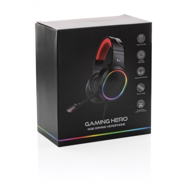 Logo trade advertising products image of: RGB gaming headset