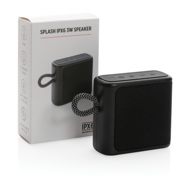 Logo trade corporate gift photo of: Splash IPX6 3W speaker