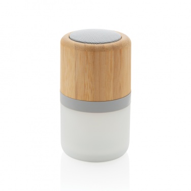 Logo trade promotional products picture of: Bamboo colour changing 3W speaker light