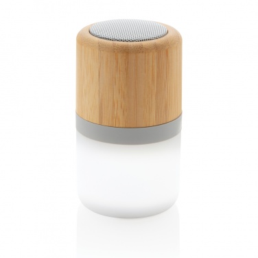 Logotrade promotional merchandise image of: Bamboo colour changing 3W speaker light