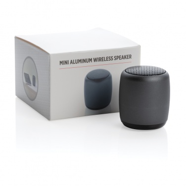 Logotrade promotional product picture of: Mini aluminium wireless speaker