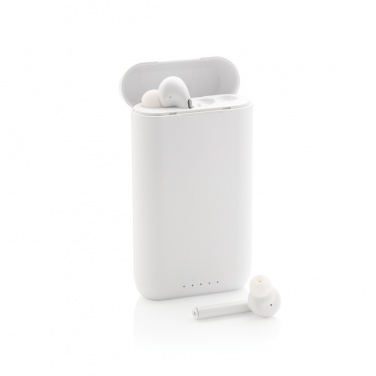 Logo trade advertising products picture of: Liberty TWS earbuds with 5.000 mAh powerbank