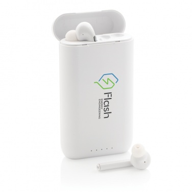 Logotrade promotional merchandise picture of: Liberty TWS earbuds with 5.000 mAh powerbank