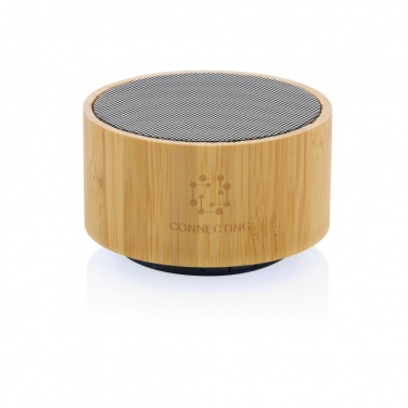 Logotrade promotional giveaways photo of: RCS recycled plastic and bamboo 3W wireless speaker