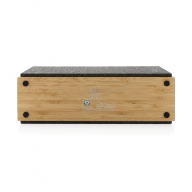 Logotrade promotional giveaway image of: Wynn 20W bamboo wireless speaker