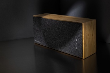 Logo trade advertising products image of: Wynn 20W bamboo wireless speaker