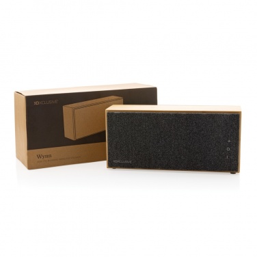 Logotrade promotional merchandise photo of: Wynn 20W bamboo wireless speaker