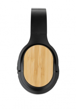 Logo trade corporate gifts picture of: RCS and bamboo Elite Foldable wireless headphone