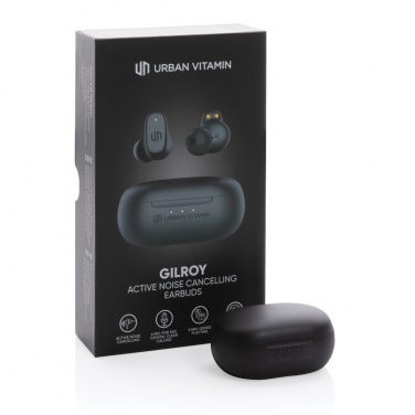 Logo trade corporate gifts image of: Urban Vitamin Gilroy hybrid ANC and ENC earbuds