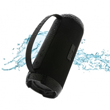 Logotrade promotional product image of: RCS recycled plastic Soundboom waterproof 6W speaker