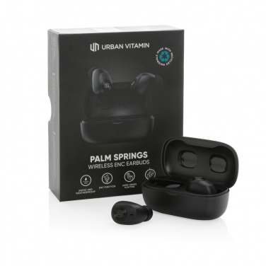 Logotrade corporate gifts photo of: Urban Vitamin Palm Springs RCS rplastic ENC earbuds