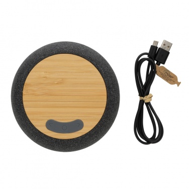 Logotrade advertising products photo of: RCS Rplastic/PET and bamboo 5W speaker