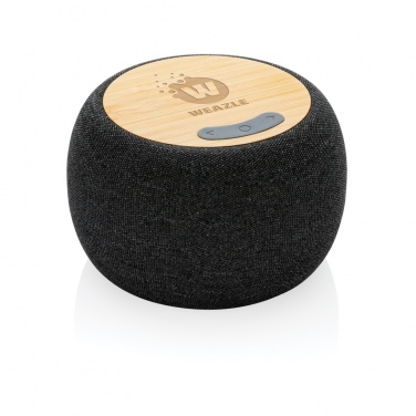 Logotrade promotional item image of: RCS Rplastic/PET and bamboo 5W speaker