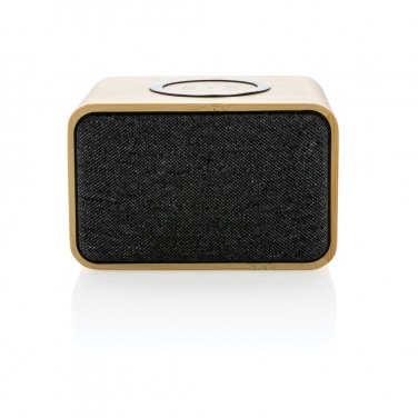 Logotrade advertising products photo of: RCS Rplastic 3W speaker with bamboo 5W wireless