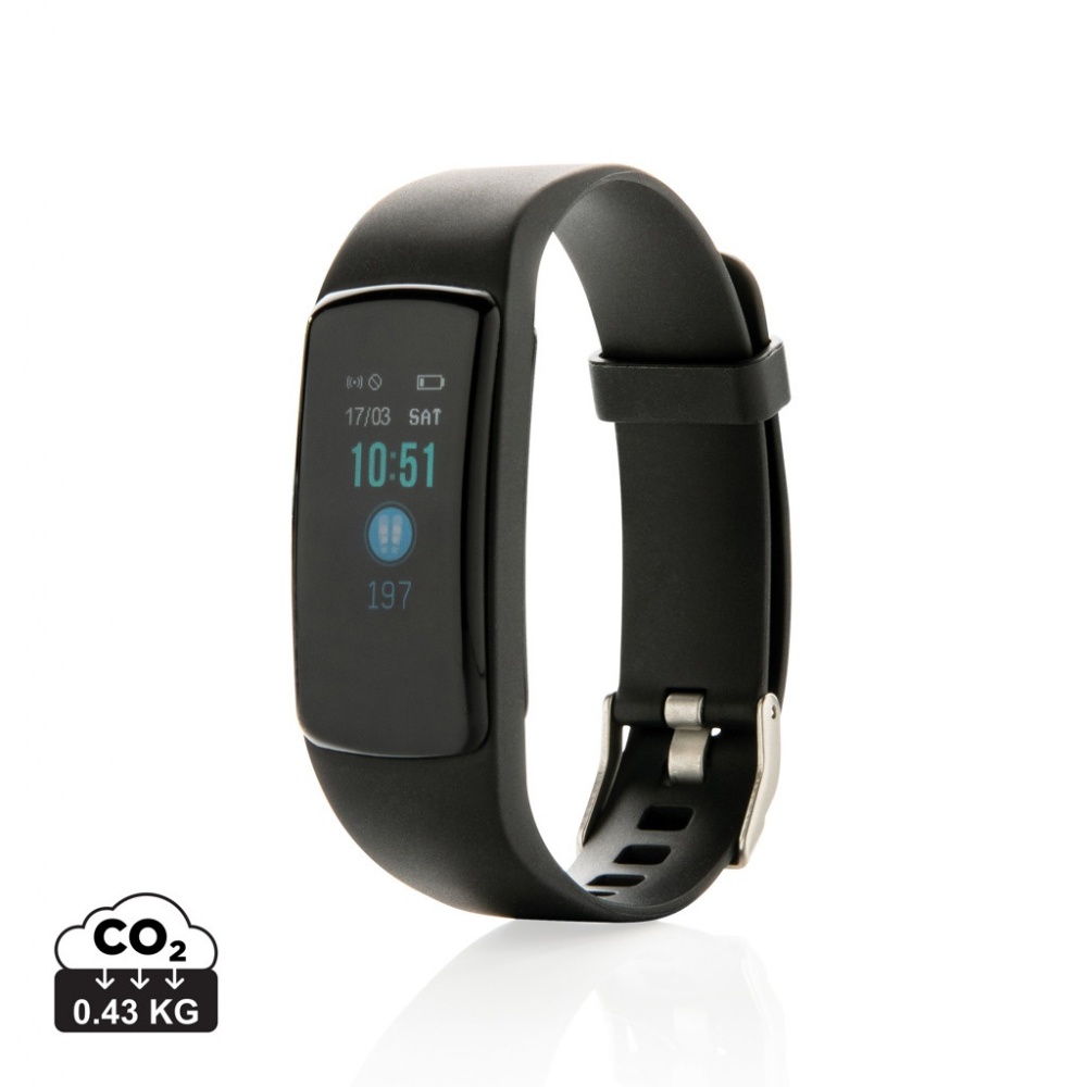 Logo trade advertising products image of: Stay Fit with heart rate monitor