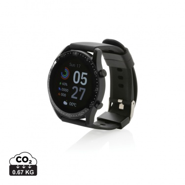 Logo trade promotional gift photo of: RCS recycled TPU Fit Watch round