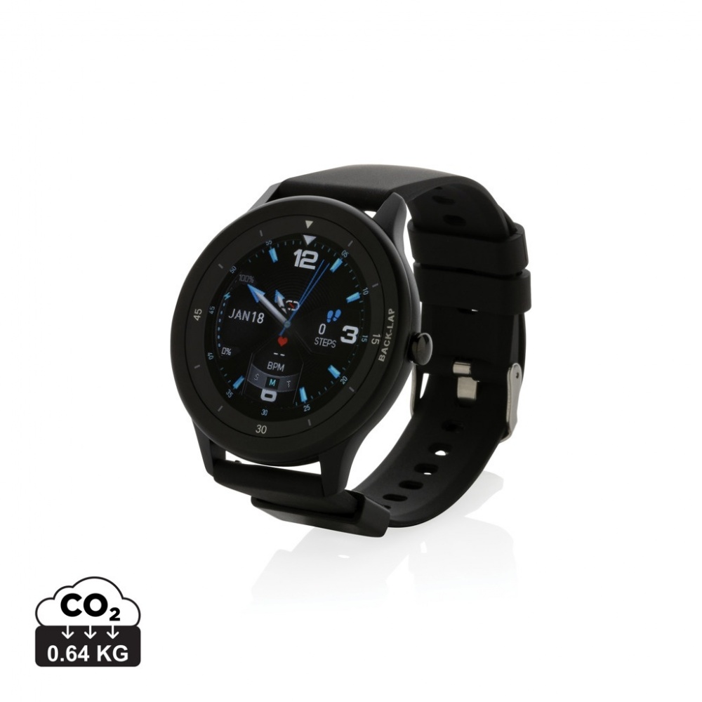 Logo trade corporate gifts image of: Swiss Peak RCS recycled TPU Watch