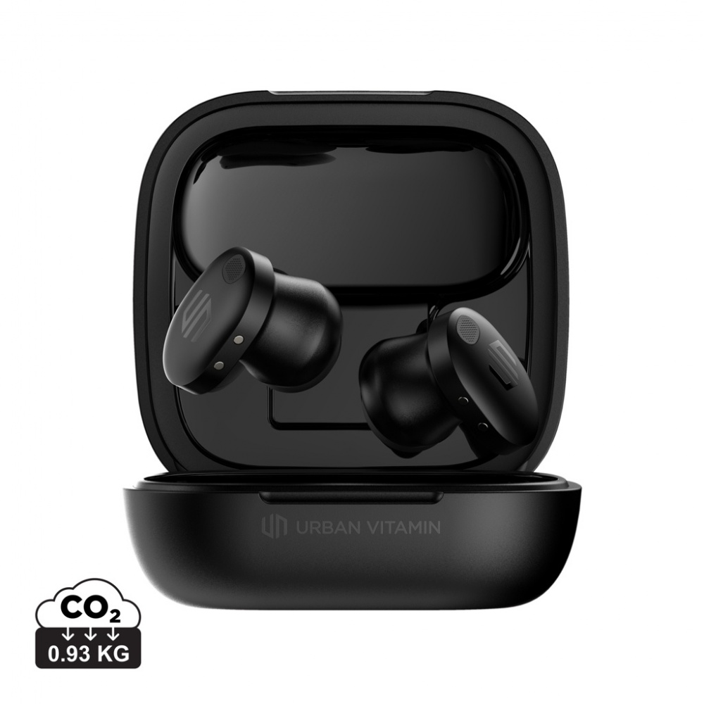 Logo trade promotional giveaways image of: Lakewood RCS recycled and repairable wireless earbuds