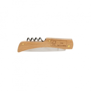 Logo trade advertising products picture of: Wooden knife with bottle opener