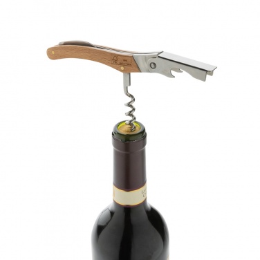 Logo trade promotional gifts image of: Wooden Corkscrew