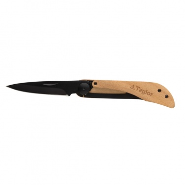 Logo trade promotional gift photo of: Nemus Luxury Wooden knife with lock