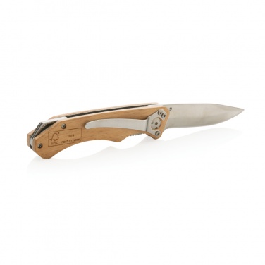 Logotrade business gift image of: Wooden outdoor knife