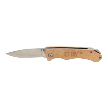 Logo trade corporate gifts image of: Wooden outdoor knife