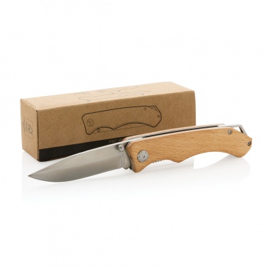 Logotrade promotional giveaway picture of: Wooden outdoor knife