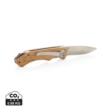 Logo trade corporate gifts image of: Wooden outdoor knife