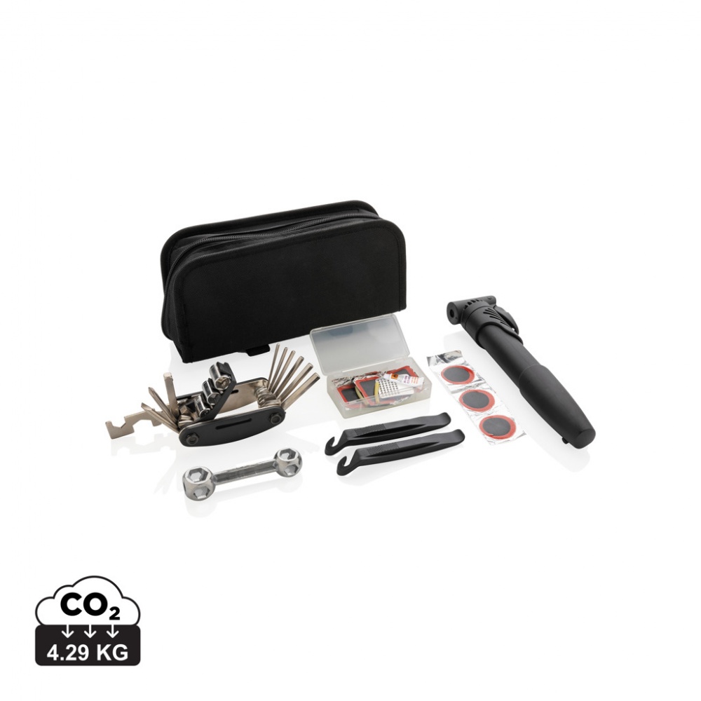 Logo trade business gift photo of: Bike repair kit set 17 pcs