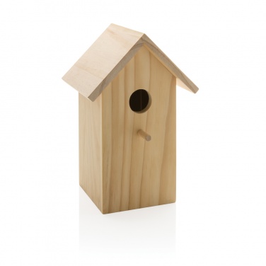 Logo trade promotional merchandise picture of: Wooden birdhouse