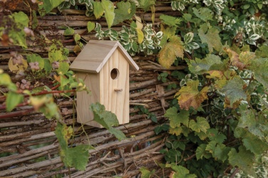 Logo trade advertising products image of: Wooden birdhouse