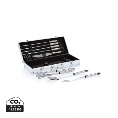 Logotrade promotional gift picture of: 12 pcs barbecue set in aluminium box