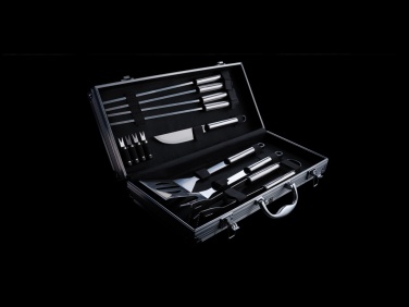 Logotrade promotional gift picture of: 12 pcs barbecue set in aluminium box