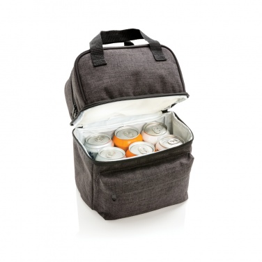 Logo trade corporate gifts image of: Cooler bag with 2 insulated compartments